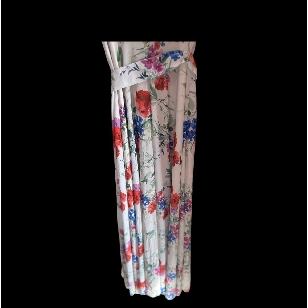 Yumi Kim Hudson Belted Maxi Dress 3/4 Blouson Sleeves Ivory Floral Small NWT - Picture 7 of 9